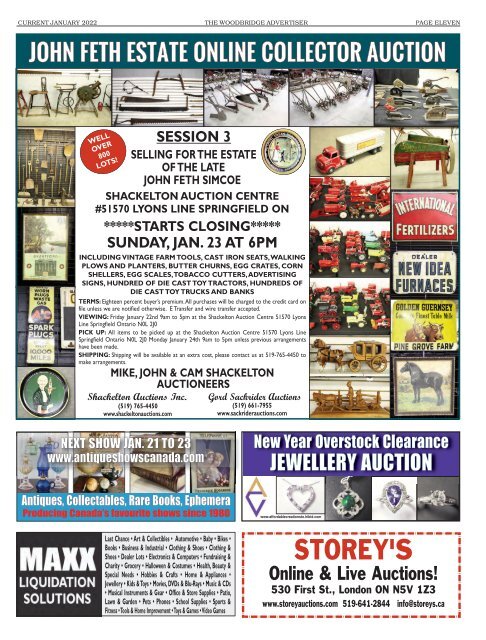 Woodbridge Advertiser / AuctionLists.ca - 2022-01-10