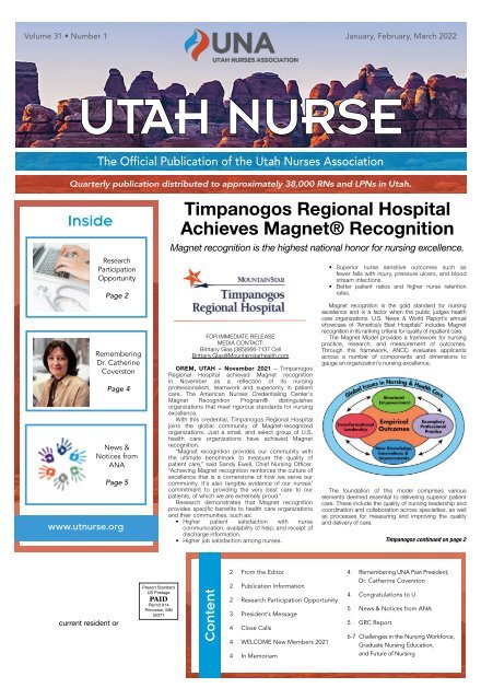 Utah Nurse - January 2022