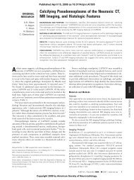 Calcifying Pseudoneoplasms of the Neuraxis: CT, MR Imaging, and ...