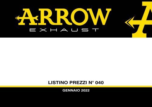 Arrow - listino prezzi n 040 - Gennaio 2022