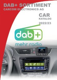 DAB Sortiment CarCom electronics AG  Car und Home