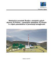Netehnični povzetek Študije o okoljskih vplivih obnove TE Plomin ...