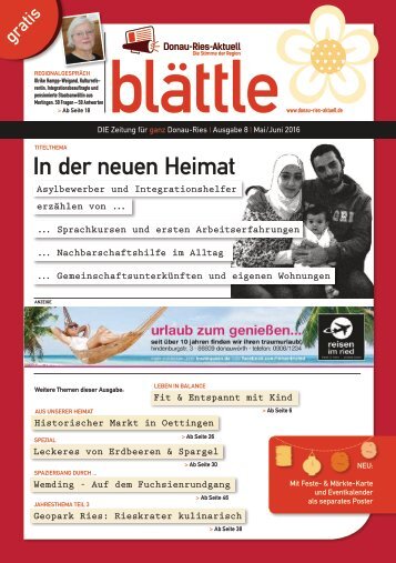 blaettle 8 - Mai/ Juni 2016