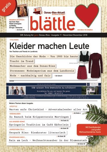 blaettle 11 - November/ Dezember 2016
