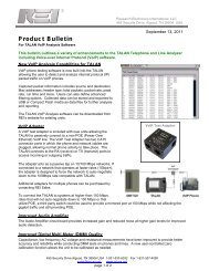 Product Bulletin