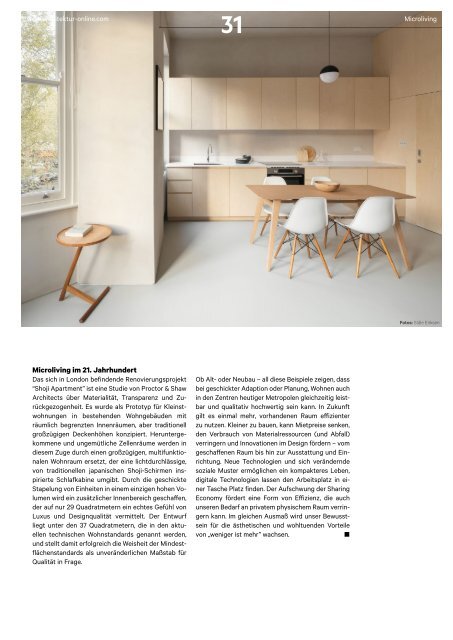  architektur FACHMAGAZIN Ausgabe 8 2021