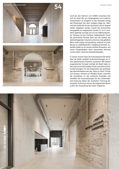  architektur FACHMAGAZIN Ausgabe 8 2021