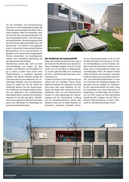  architektur FACHMAGAZIN Ausgabe 8 2021