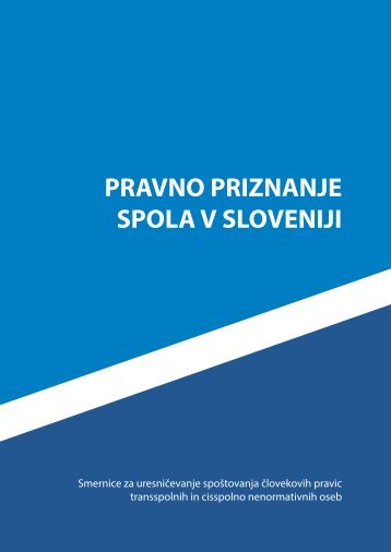 Pravno priznanje spola v Sloveniji