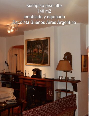 apartamento amoblado Recoleta Buenos Aires Argentina 