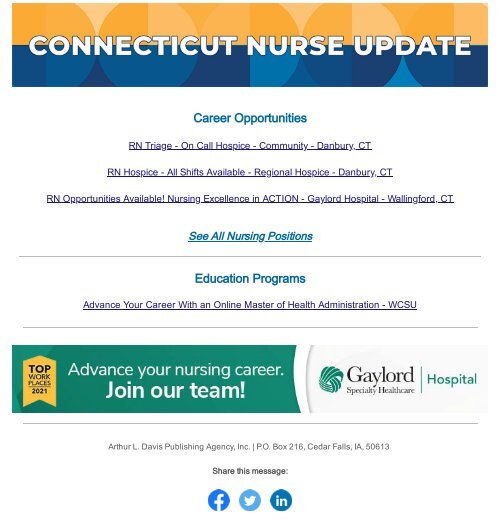 Connecticut Nurse Update - December 2021