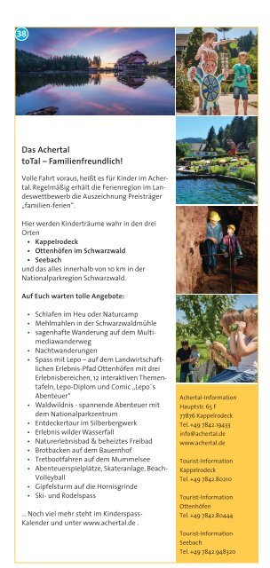 Familien-Erlebniskarte Schwarzwald