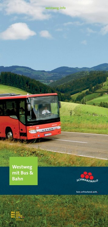Westweg mit Bus und Bahn Karte