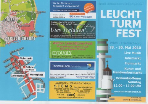 BUCHT TURM FEST ve Musik ahrmarkt Flohmarkt ... - Friedrichsort