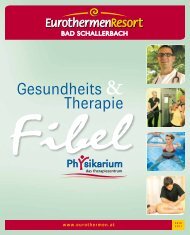 Gesundheits Therapie - EurothermenResorts OÖ Thermenholding ...