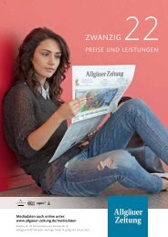 Mediadaten Allgäuer Zeitung 2022