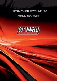 Giannelli - Listino Prezzi N° 30 - Gennaio 2022