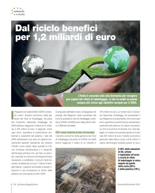 La Plastica Oggi e Domani - n° 4 Novembre / Dicembre 2021