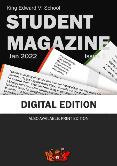 King Edward VI School - Student Magazine - Issue 1