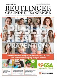 Reutlinger Gesundheitsanzeiger Januar 2022