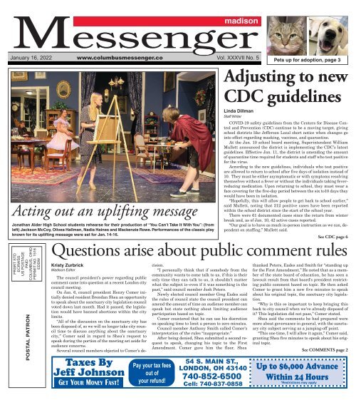 Madison Messenger - January 16th, 2022