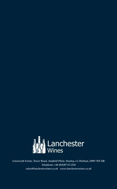 Lanchester Wines Brochure 2022 