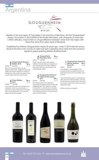 Lanchester Wines Brochure 2022 