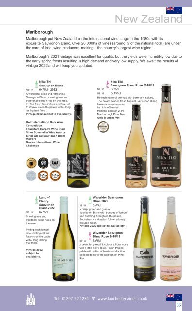 Lanchester Wines Brochure 2022 