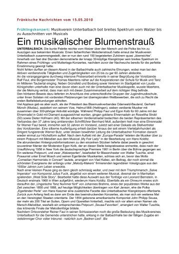 Frühlingskonzert des Musikvereins (.pdf) - Unterbalbach