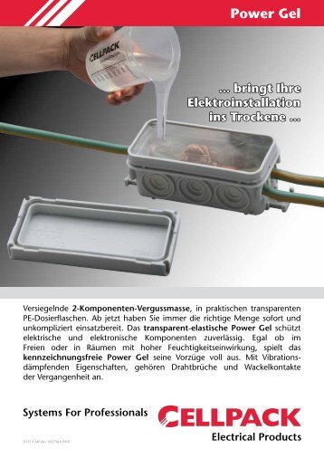 kennzeichnungsfreie Power Gel - Cellpack Electrical Products