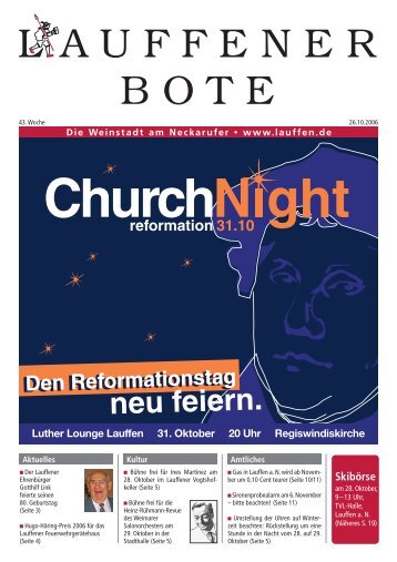 reformation 31.10 - Stadt Lauffen am Neckar