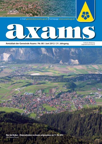 (7,45 MB) - .PDF - Gemeinde Axams - Land Tirol