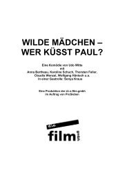 WILDE MÄDCHEN – WER KÜSST PAUL? - die film gmbh