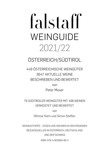 Falstaff Weinguide Österreich/Südtirol 2021/2022