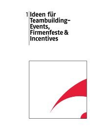 Eventbranchenbuch 2022 - Ideen für Teambuilding-Events, Firmenfeste & Incentives