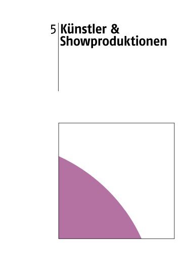 Eventbranchenbuch 2022 - Künstler & Showproduktionen