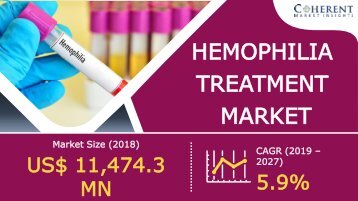 Hemophilia Treatment Market To Surpass US$ 19.1 Billion By 2027