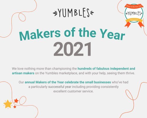 Yumbles Makers of the Year 2021