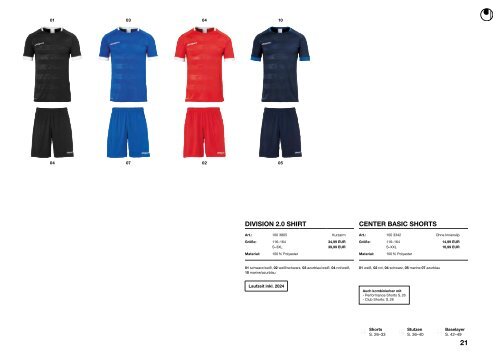 uhlsport Teamsport Katalog 2024