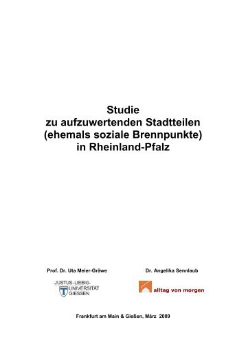 Endbericht aufzuw. Stadtteile_Free-pdf - Ministerium - in Rheinland ...