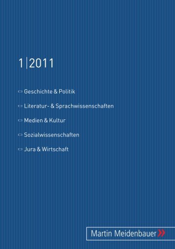 1 2011 - Martin Meidenbauer Verlag