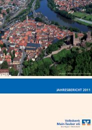 Geschäftsbericht 2011 - Volksbank Main-Tauber eG