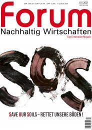 forum 01/2021: SOS – Rettet unsere Böden!