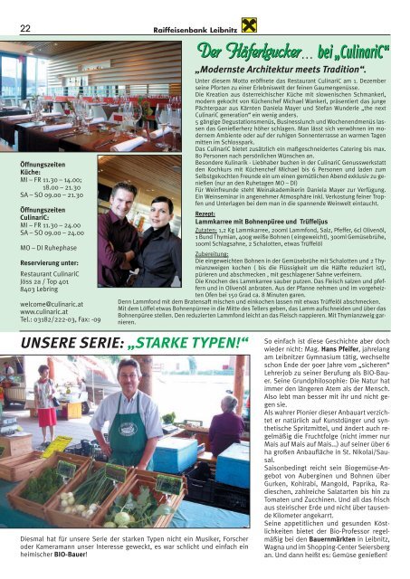 Zeitung 0607 - Raiffeisenbank Leibnitz