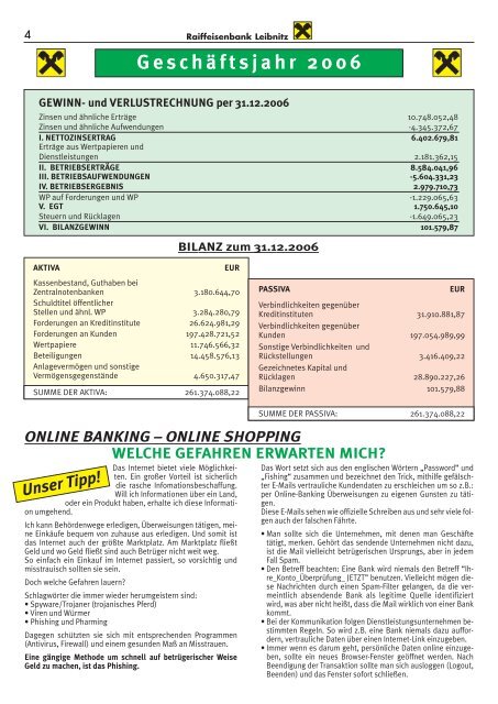 Zeitung 0607 - Raiffeisenbank Leibnitz