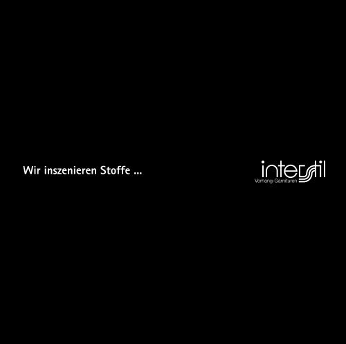 Interstil Imagebroschüre