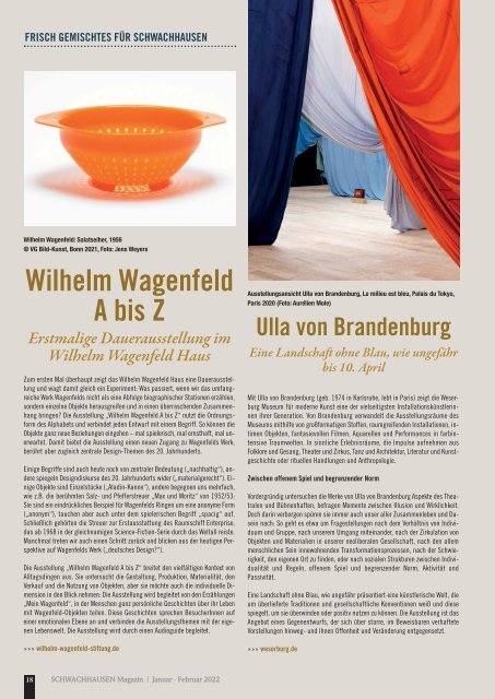 SCHWACHHAUSEN Magazin | Januar - Februar 2021