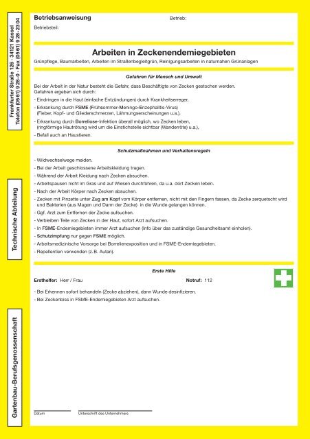 Die Biostoffverordnung - Arbeitssicherheit und Gesundheitsschutz ...