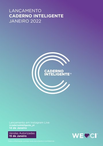 Lançamento Janeiro 2022 | Caderno Inteligente Portugal