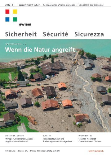 Sicherheit Sécurité Sicurezza Wenn die Natur angreift - Swissi